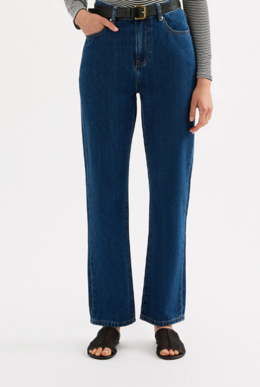 Organic Straight Leg Jean Force Blue