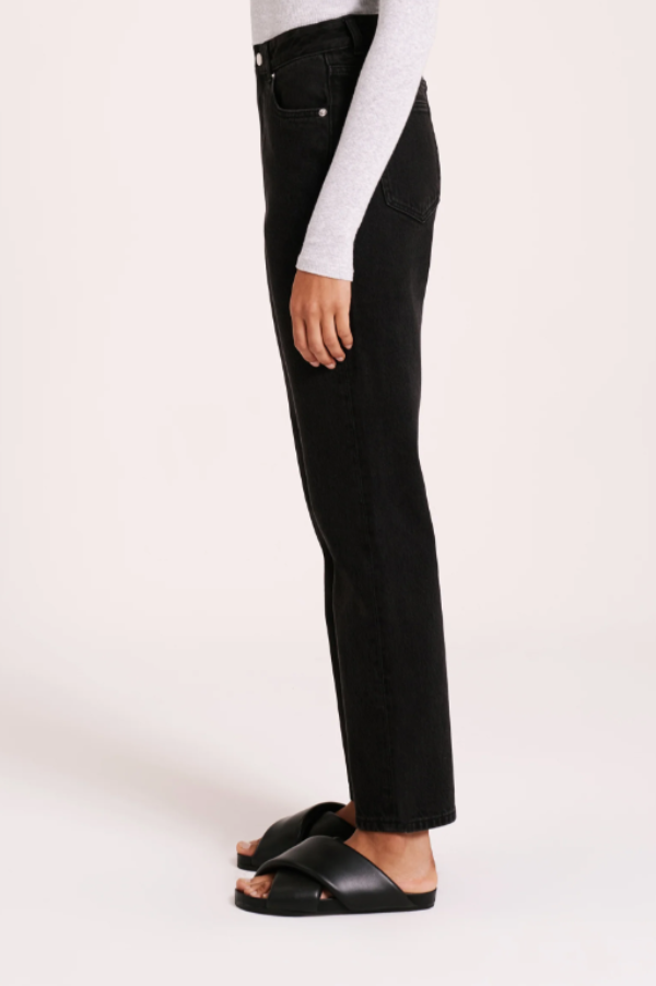 Organic Straight Leg Jean Vintage Black