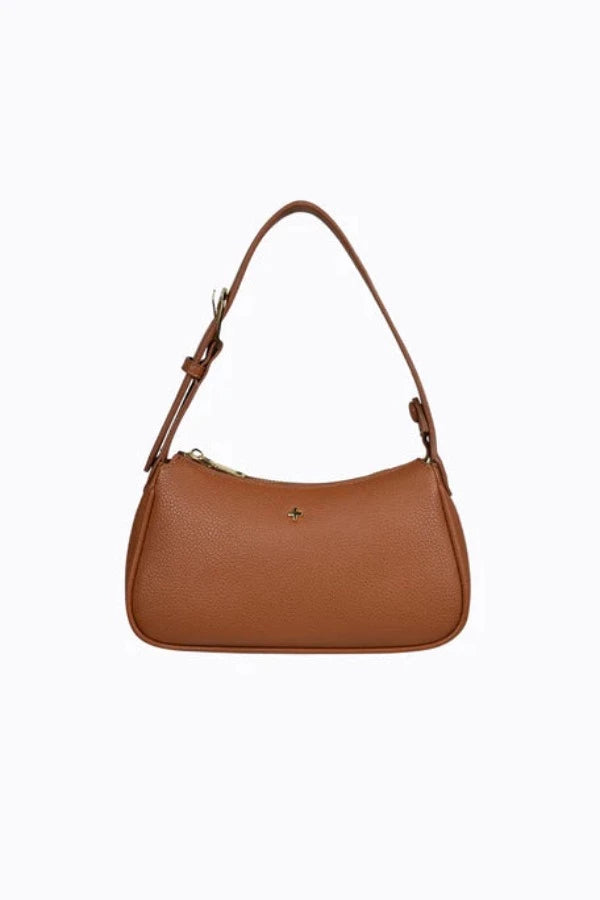 Gabby Small Shoulder Bag Tan Pebble / Gold