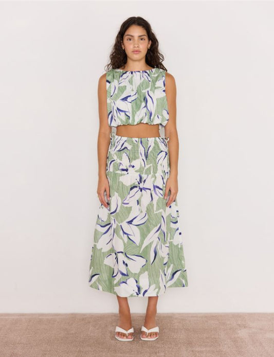 Veda Midi Skirt Floral