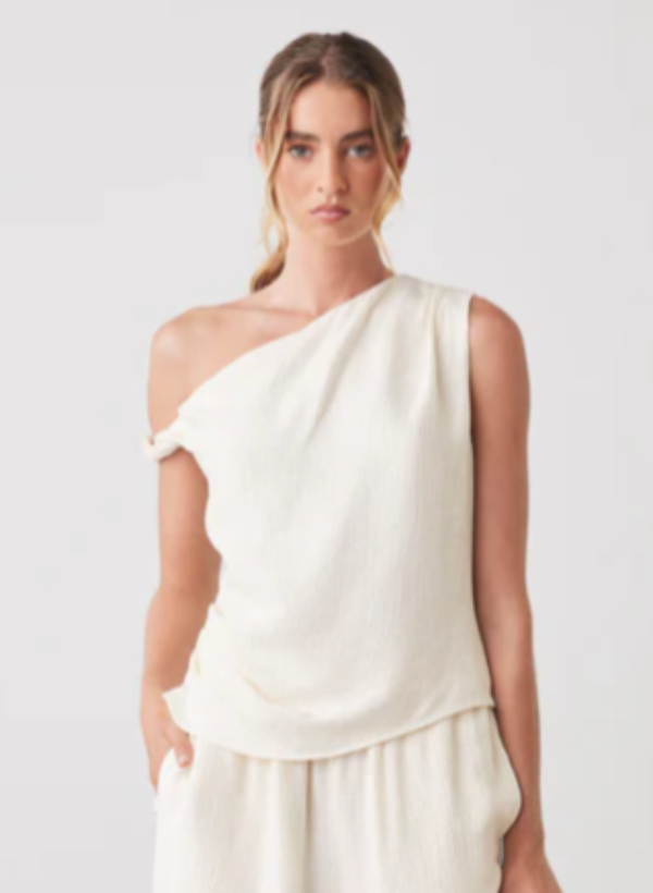 View Blouse Cream Crinkle