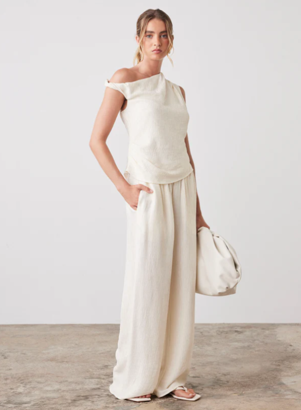 View Blouse Cream Crinkle