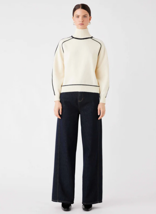 Weekender Sweater Ivory/Black