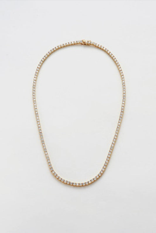 Dani Tennis Necklace 40cm Gold