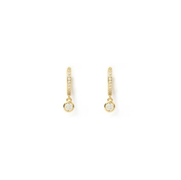 Arms of Eve Rhodes Gold Earrings Clear