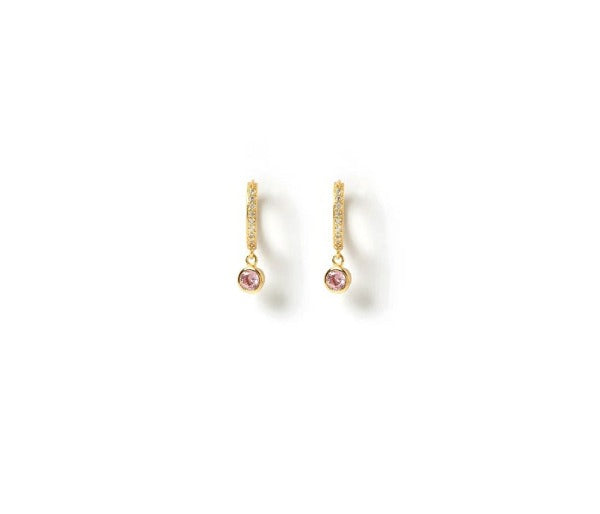 Arms of Eve Rhodes Gold Earrings Pink