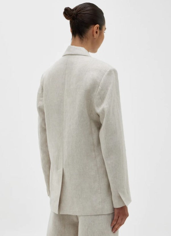 Assembly Label Leila Linen Jacket Antique White