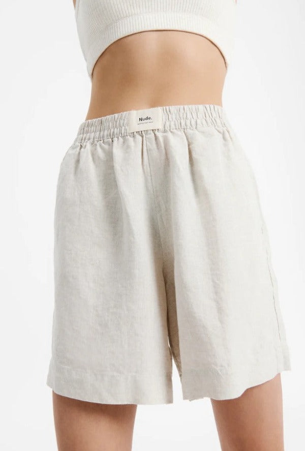 Nude Lucy Lounge Heritage Linen Short Natural