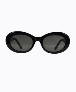 Peta + Jain Willow Sunglasses Black Frame Smoke Lens