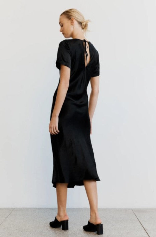 Third Form Crush Bias Tee Midi Dress Black